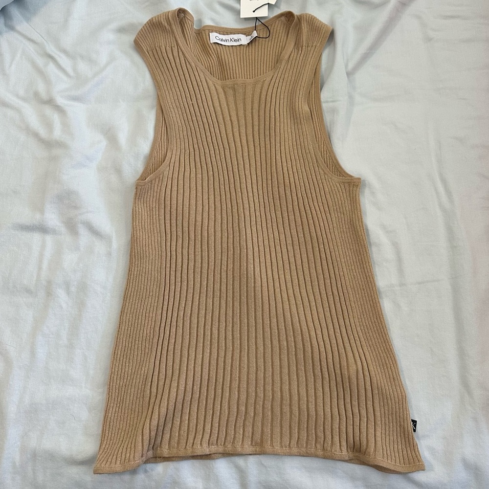 NWT - Calvin Klein Smooth Cotton Sweater Size M